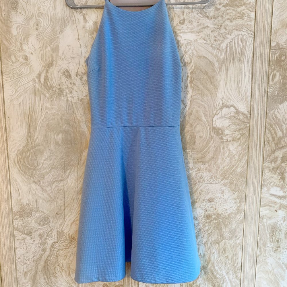 Lord & Taylor DESIGNLAB Light Blue Halter Dress